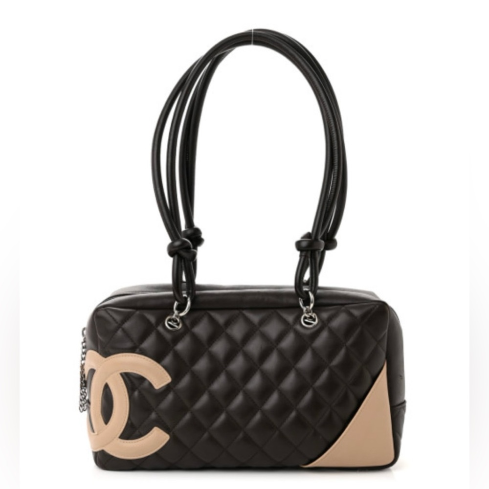 Chanel Cambon Large Rectangle Quilted VTG Handbag 🤎